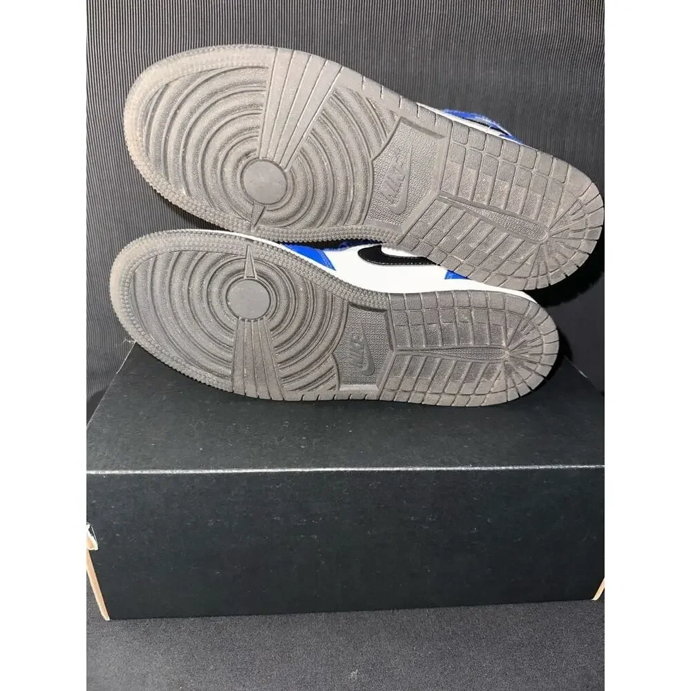 No.10 Nike Air Jordan 1 Mid GS 'Game Royal' Sneakers - DQ8423-402